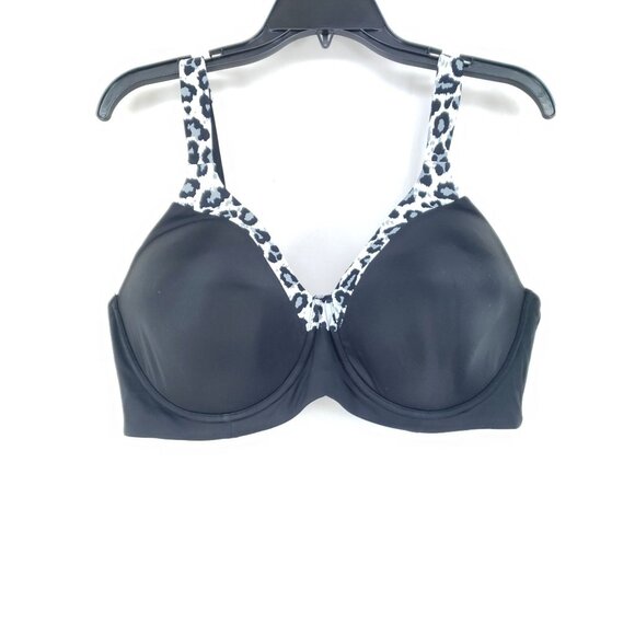 Brigitte Luxe Bra Size 40D Gray Leopard Tshirt Full Coverage Underwire - Picture 1 of 6